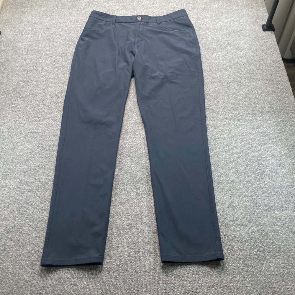Vuori Meta Pant Mens 34 Navy Blue Technical Chino Performance Stretch V430